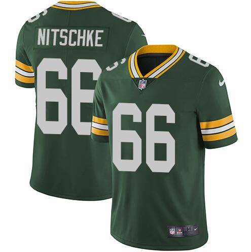 Men's Green Bay Packers #66 Ray Nitschke Green Vapor Untouchable Limited Stitched Jersey